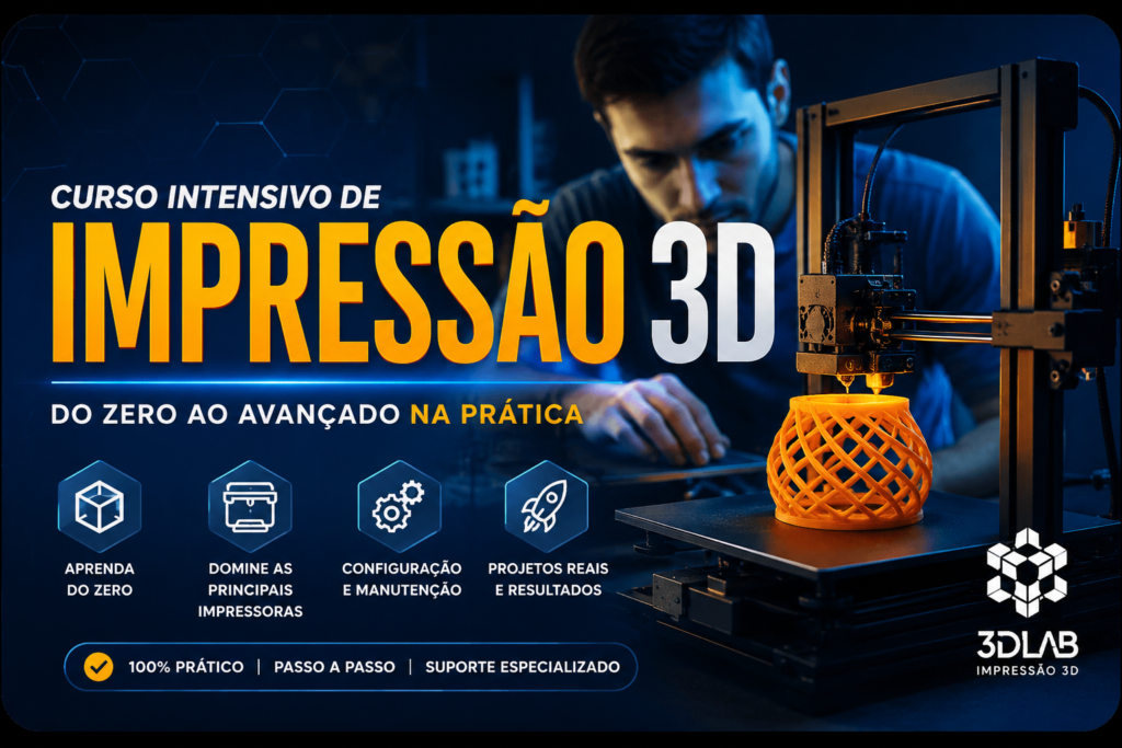 Curso de Impressão 3D Intensivo.